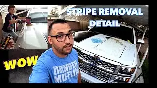 Removing sun burn 2015 Silverado rally sport stripes and detail