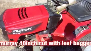 murray 40inch ridin mower with leaf bagger review (the dust was horrible)
