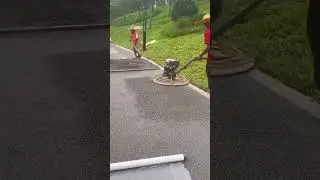 Colored Permeable Concrete Road Construct Process - Unique tools to boost efficiency&streamline work