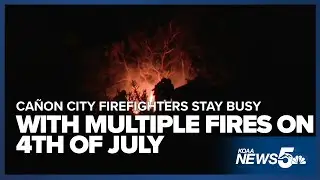 Ca&ntilde;on City Firefighters spend Independence Day battling fires across the city