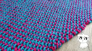 BABYDECKE stricken mit ZAUBERFARBEN / Decke mit wechselnden Farben stricken / Maschenschäfchen