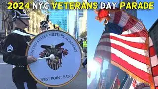 🇺🇸 🗽 2024 New York City VETERANS Day PARADE
