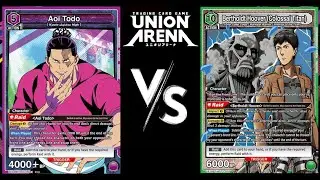 Union Arena Todo vs Marleyan Warriors / Union Arena Gameplay / JJK vs Attack On Titan / Anime