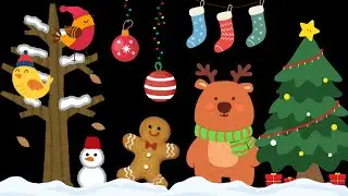 Baby Sensory Video &ndash; CHRISTMAS 🎄🎅 | High Contrast Visual Stimulation | Sensory Videos for Babies