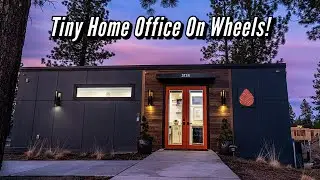 Tiny Home Office On Wheels - Tiny Office Tour - Tiny Heirloom