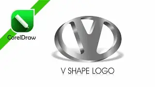 V Shape Logo Design in Corel Draw | Easy Graphic Tips