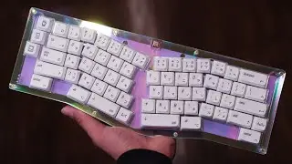Switch Couture Acrylic Alice Style Keyboard with Lubed and Filmed Mauve Switches