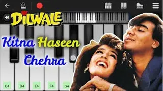 Kitna Haseen Chehra - Piano Tutorial | Dilwale | Kumar Sanu | Melodious Zahid