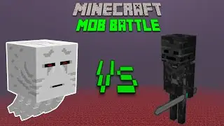 Ghast Titan Vs Wither Skeleton Titan(Jun Titans Remake by 57) - Minecraft Mob Battle 