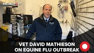 Veterinary surgeon David Mathieson explains the equine influenza outbreak