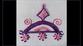 Crown Tattoo Hand Embroidery Design #kasuti #handembroidery