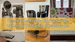 Reseña del Fretta Extractor de Zumos y Verduras, Apertura de 108MM y Capacidad de 1L, Licuadora Pren
