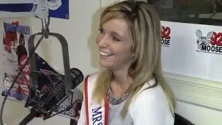Mrs. Vassalboro, Erron Jacques on the 92 Moose Morning Show