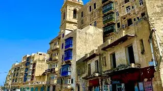 Valletta, Malta Walking Tour- A Sunny Day Tour in Incredible Capital City Of Malta- May 2024[4K]