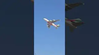 Emirates Airline take off Dubai airport