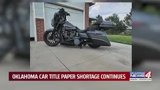 Oklahoma car title paper shortage continues