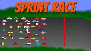 53 Countries Sprint Race 🚗💨 | Who Will Win?
