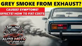 GREY SMOKE FROM EXHAUST? CAUSES, SYMPTOMS, EFFECTS, HOW TO FIX, COSTS? CAR SMOKES GREY?