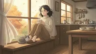 Autumn Wind Through Open Windows | Living in a Ghibli Scene 🍂 ASMR Slow Living