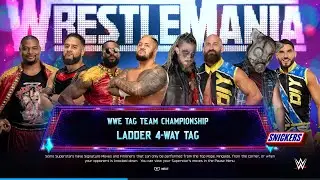 WWE 2K25 4 Way Tag Team Ladder Match - WWE Tag Team Championship