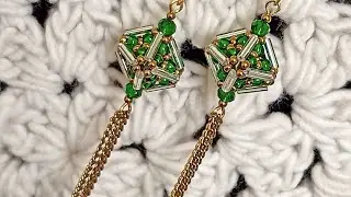 ⚜️Japanese Lantern, Beaded Earrings/Farol japonés, Pendientes de cuentas/Beaded Jewelery Tutorial