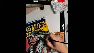 Superhero Battle Scene Speed Colored, Black Terror Part 9 #comics #art #timelapse #sketchcover