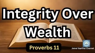 Integrity vs Wealth | Proverbs 11 | Bible Wisdom About Money | Jeeva Vaarthai