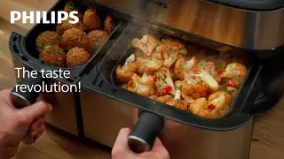 Philips Dual Basket Airfryer with Steam - NA555