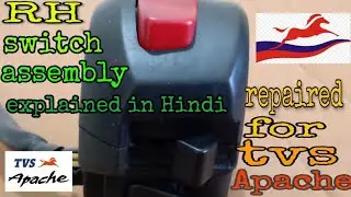 Apache headlight switch🛵 [repaired.. engine kill switch]