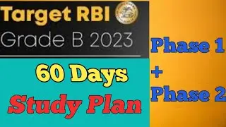 RBI Grade B 60 Days Study Plan to Clear the Exam, RBI Grade B 2023, #selfstudy #rbigradeb