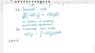 Steps to solving a linear ODE