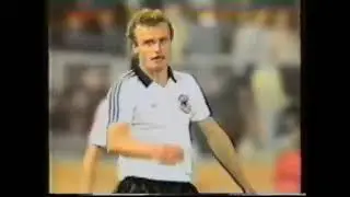 Friendly match West Germany - Italy 1-0 (22 May 1984) - Goal Briegel