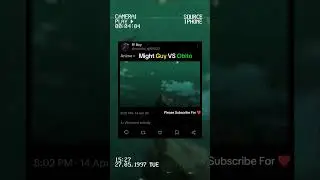 MIGHT GUY BEST ⚡TAI JUTSU USE ☠️AGAINST OBITO