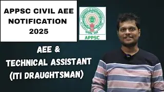 APPSC AEE AND TECHNICAL ASSISTANT(ITI DRAUGHTSMAN CIVIL)NOTIFICATION 