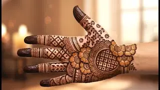Floral Jaali Fronthand Bridal Mehndi Design #mehndi  #floralmehndi #bridalmehndi #trending #viral