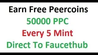 Earn Free Peercoins Direct Payout To Faucethub