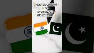 🇮🇳🇵🇰 1.4 Billion Watching! India Pakistan Flag Mix 🏏