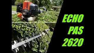 ECHO PAS 2620 with Articulating Hedge Trimmer Attachment Overview & Results