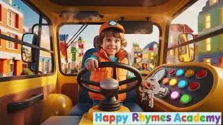 The Wheels on the Bus 🚍 | Learn to Count, Colors & Shapes | Fun Kids Song