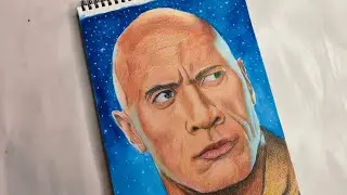 How to draw The Rock | The Rock drawing Tutorial step by step