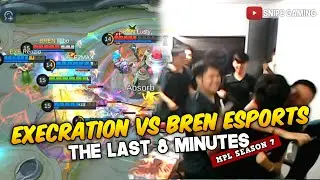 THE LAST 8 MINUTES OF BREN ESPORTS VS EXECRATION GAME 5 | THE BATTLE OF BESTIES