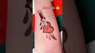 Simple heart touching Tattoo designs #kunalkumardangi #shorts
