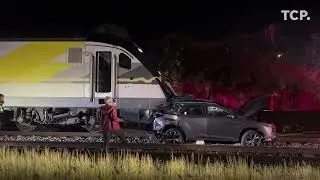 Vehicle pulled after Brightline crash in Stuart, Florida