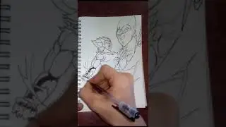 Majin Vegeta drawing from dragon ball z | Dbs chapter 77 | #shorts #youtubeshorts #viral
