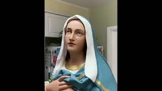 #VirginMary Statue re-sculpting #shorts  #statuerestoration