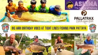 The Overrated Anglers - Fishing in Thailand - Tight lines fishing park - Big Arapaima birthday vibes