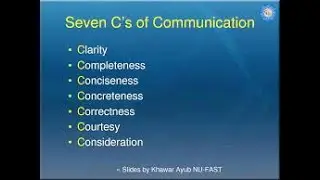 7 c's of communication. Business Communication Lectures