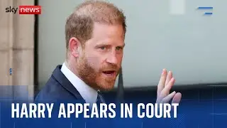 Prince Harry appears in court - as his lawyers claim he's been 'singled out' over security treatment