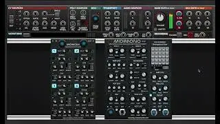 MIDIMOD4 For Voltage Modular - MIDIMONO With LFO/ENV Modulation