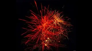 Small town fireworks for 4th of July